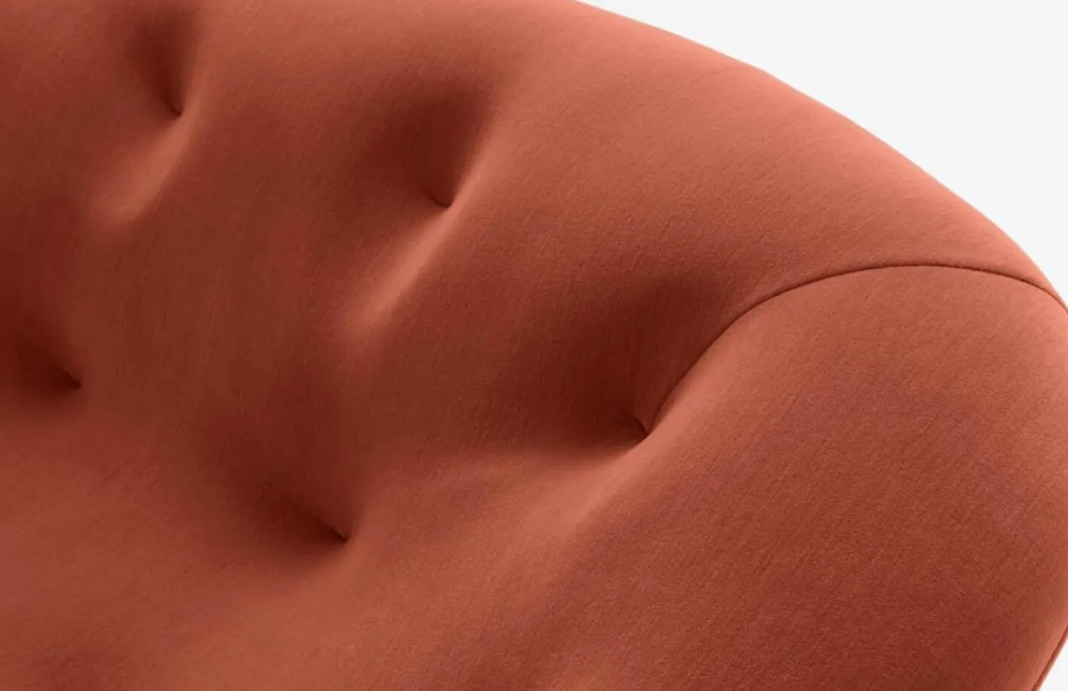 Ligne Roset 3-Sitzer-Sofas|Sofa Ploum 3 Sitzer Hochlehner Stoff Gentle FR Rouille Rot Braun Gestell Stahl Füße Bezogen