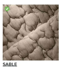 Ligne Roset 2-Sitzer-Sofas|Sofa Ploum Großer 2 Sitzer Hochlehner Stretchstoff Moby FR Sable Grau Gestell Stahlrohr Füße Bezogen