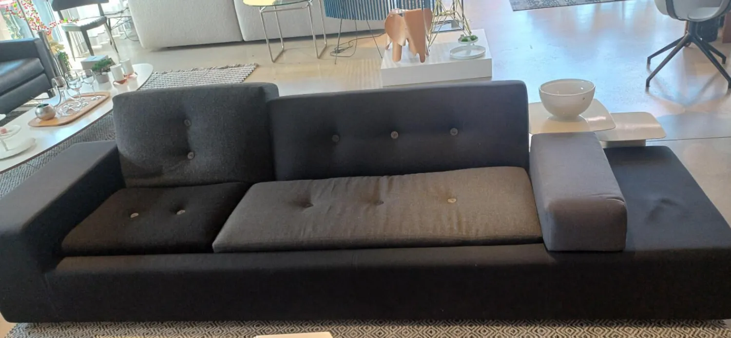 Vitra 2-Sitzer-Sofas|Sofa Polder XL Stoff Spirit Schwarz Steelcut Anthrazit Hallingdal Dunkelgrau Soft Schwarz Und Anthrazit Und Tonus Schwarz