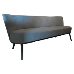 Bielefelder Werkstätten Bänke|Sofa Polo Cocktail 107-3002 Stoff Caliente 04242 Farbe 700 Grau Gestell Eiche Schwarz