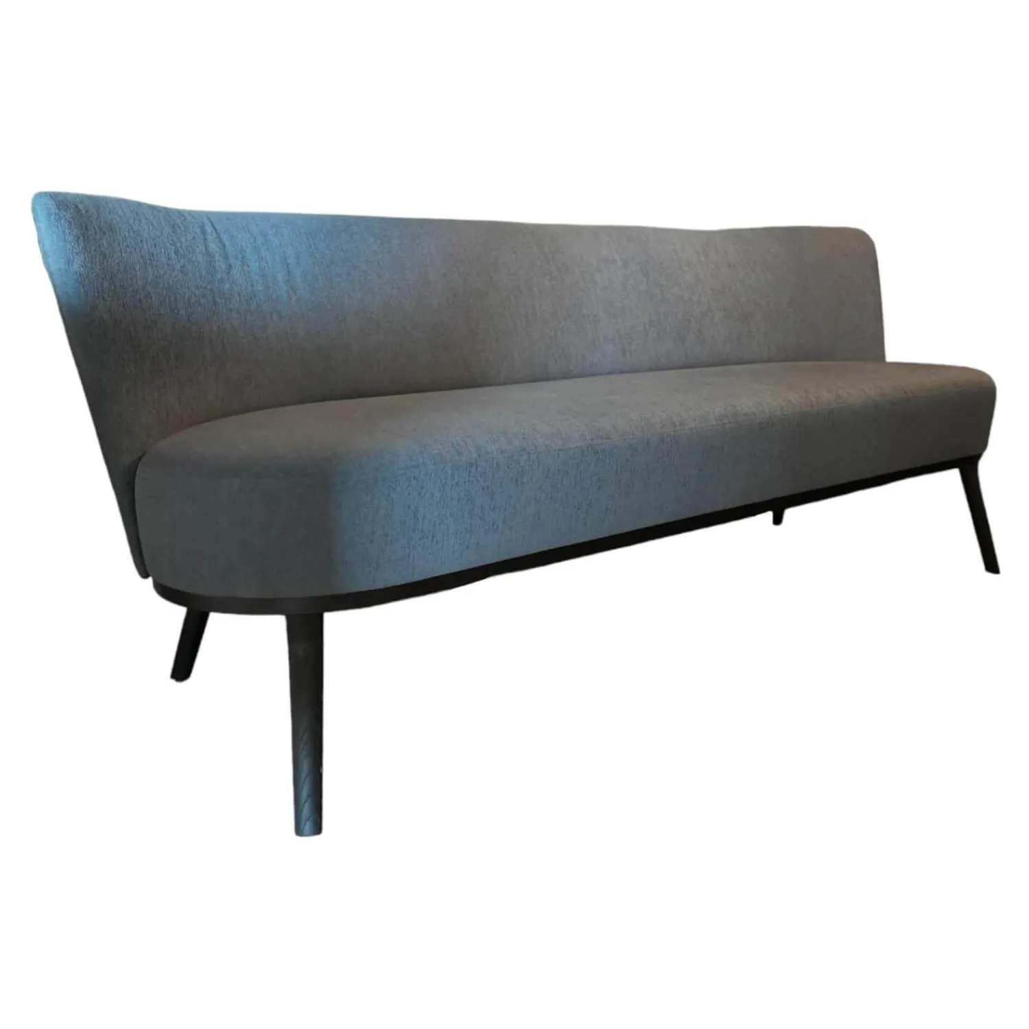 Bielefelder Werkstätten Bänke|Sofa Polo Cocktail 107-3002 Stoff Caliente 04242 Farbe 700 Grau Gestell Eiche Schwarz