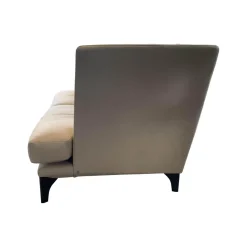 Bielefelder Werkstätten 2-Sitzer-Sofas|Sofa Polo Lounge Leder 2 Java Sand Füße Braun Gebeizt