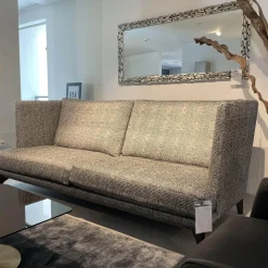 Bielefelder Werkstätten 2-Sitzer-Sofas|Sofa Polo Lounge Stoff BW-1769-191 Scott Fuß Schwarz Gebeizt