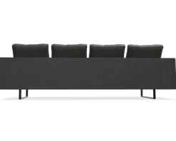 Walter Knoll Wohnlandschaften|Sofa Prime Time 490-30 Stoff Bogar Farbe Nightshade Kufen Aluminium Matt Pulverbeschichtet Schwarz