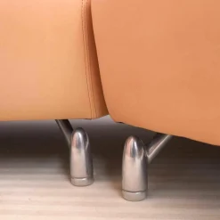 Leolux 2-Sitzer-Sofas|Sofa Pupilla Leder Coral Mit Longchair