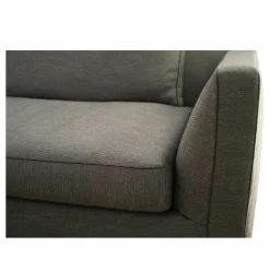 B&B Italia 2-Sitzer-Sofas|Sofa Richard 9RA260 Stoff Sapri Avio Grau Blau Naht Stoff Bellano Grau Anthrazit Gestell Aluminium Lackiert Zinnfarben Inklusive Kissen