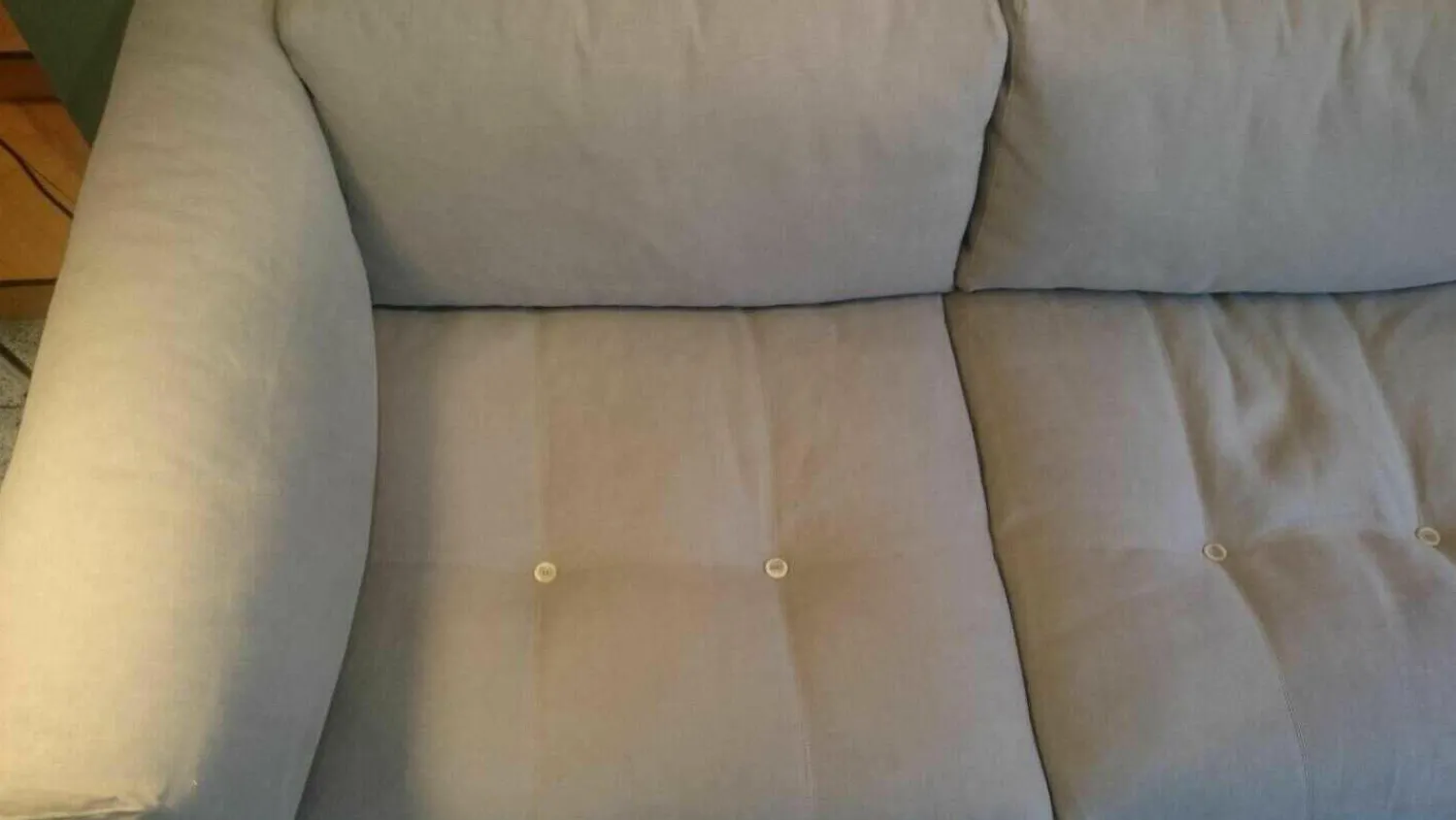 Living Divani 3-Sitzer-Sofas|Sofa Rod 240 Leder Nubuk Brend Top 3 Beige mit 2 Kissen