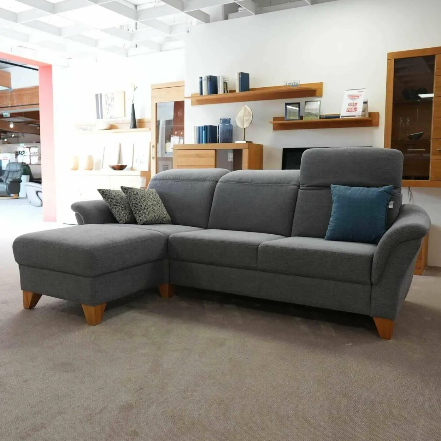 Ponsel Ecksofas|Sofa S189 Calisto Stoff 0815 Grau 18