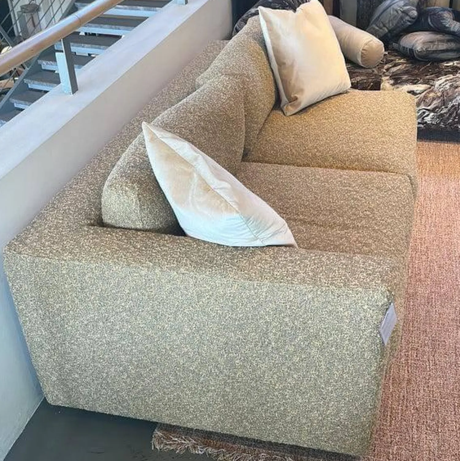 Moroso 2-Sitzer-Sofas|Sofa Salon Nana Stoff A1509 Zero 0003 Senape Fuß 641 RAL 7016 Anthrazit