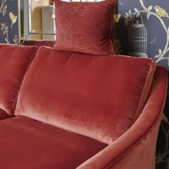 Bielefelder Werkstätten 2-Sitzer-Sofas|Sofa Saloni 135 3001 Stoff City Velvet CA 7832 063 Mit Keder Füßen Schwarz Inklusive Kopfstütze Und Kissen