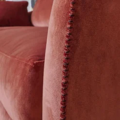 Bielefelder Werkstätten 2-Sitzer-Sofas|Sofa Saloni 135 3001 Stoff City Velvet CA 7832 063 Mit Keder Füßen Schwarz Inklusive Kopfstütze Und Kissen