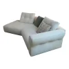 Cassina Ecksofas|Sofa Sengu Bold 565 A2 Stoff L Look Bianco Beige Weiß Mit Halbinsel Links Und Rückenkissen