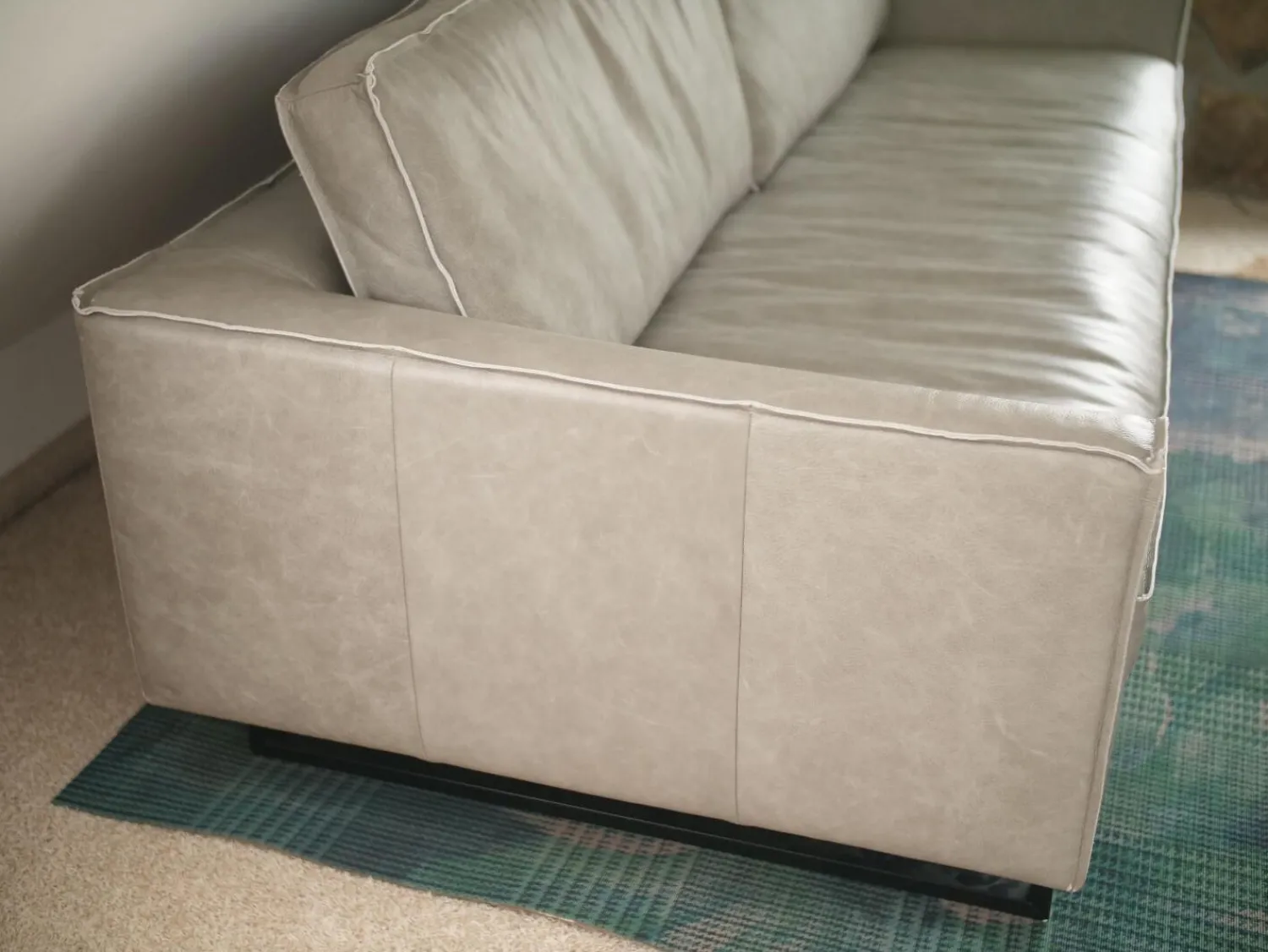 Tommy M 2-Sitzer-Sofas|Sofa Sensation Leder 192 Rhino 19214 Grau Füße 600 M051518