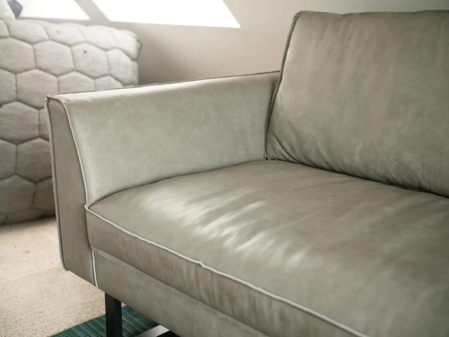 Tommy M 2-Sitzer-Sofas|Sofa Sensation Leder 192 Rhino 19214 Grau Füße 600 M051518