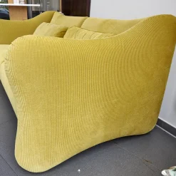 Brühl 2-Sitzer-Sofas|Sofa 2-Sitzer Bongo Bay Stoff 4490 Farbe 75 Gelb Inklusive 2 Kissen