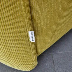 Brühl 2-Sitzer-Sofas|Sofa 2-Sitzer Bongo Bay Stoff 4490 Farbe 75 Gelb Inklusive 2 Kissen
