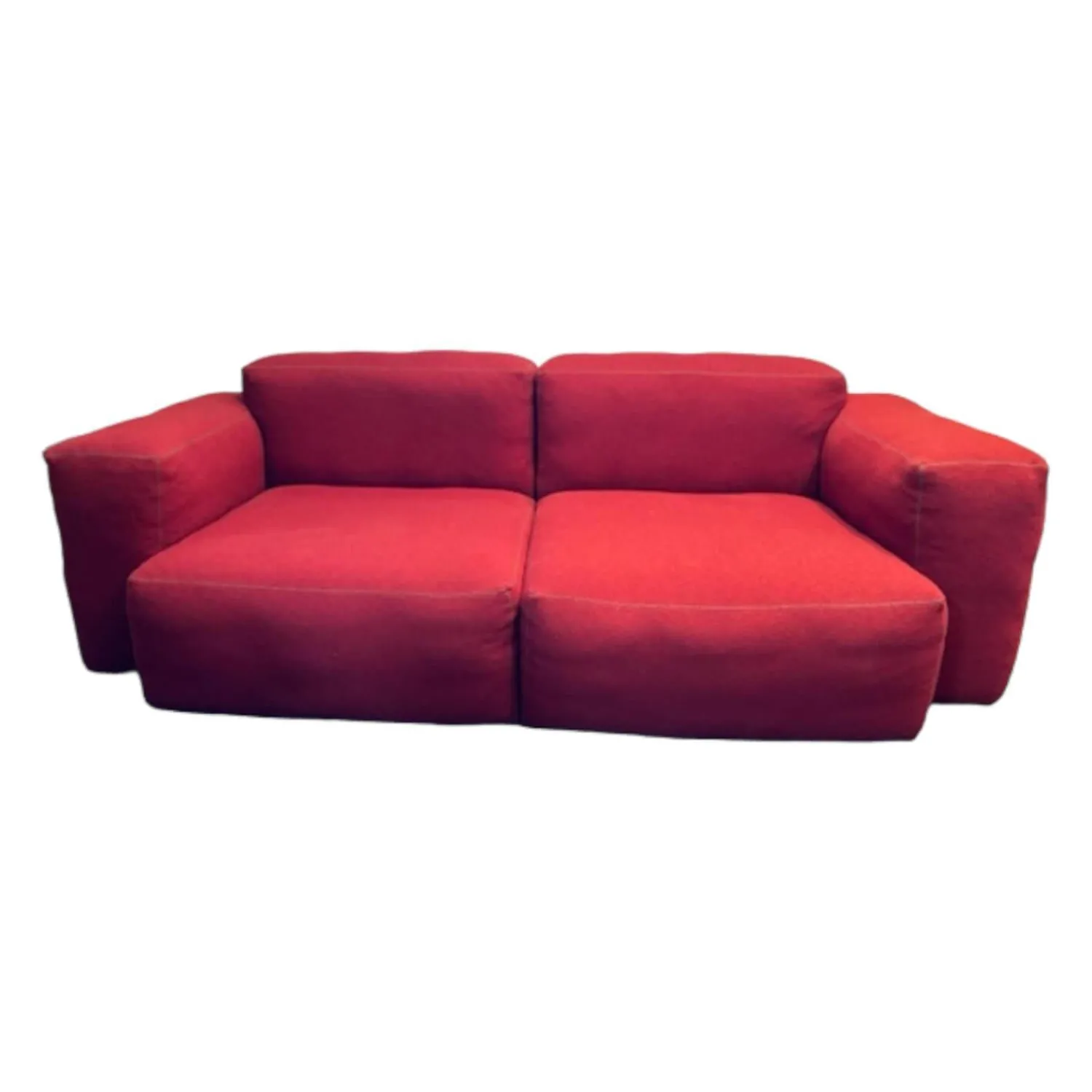 Hay 2-Sitzer-Sofas|Sofa 2-Sitzer Mags Soft Bezug Hallingdal 687 Naht Dark Grey