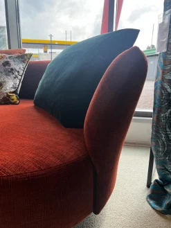 Bullfrog 2-Sitzer-Sofas|Sofa Sofia Stoff Smoothie Rostbraun 15 28 Füße Metall Schwarz Pulverbeschichtet