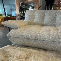 IP Design Ecksofas|Sofa Soulmate Stoff Zoey 171 Creme Beige Gestell Massivholz Füße Kunststoff Schwarz
