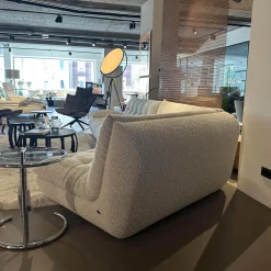 IP Design Ecksofas|Sofa Soulmate Stoff Zoey 171 Creme Beige Gestell Massivholz Füße Kunststoff Schwarz