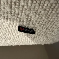 IP Design Ecksofas|Sofa Soulmate Stoff Zoey 171 Creme Beige Gestell Massivholz Füße Kunststoff Schwarz