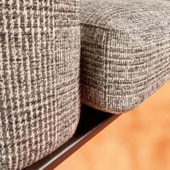 Bielefelder Werkstätten 2-Sitzer-Sofas|Sofa Spirit 2 92,5 Stoff Scott BW 1769 292 Grau Beige Füße Metall