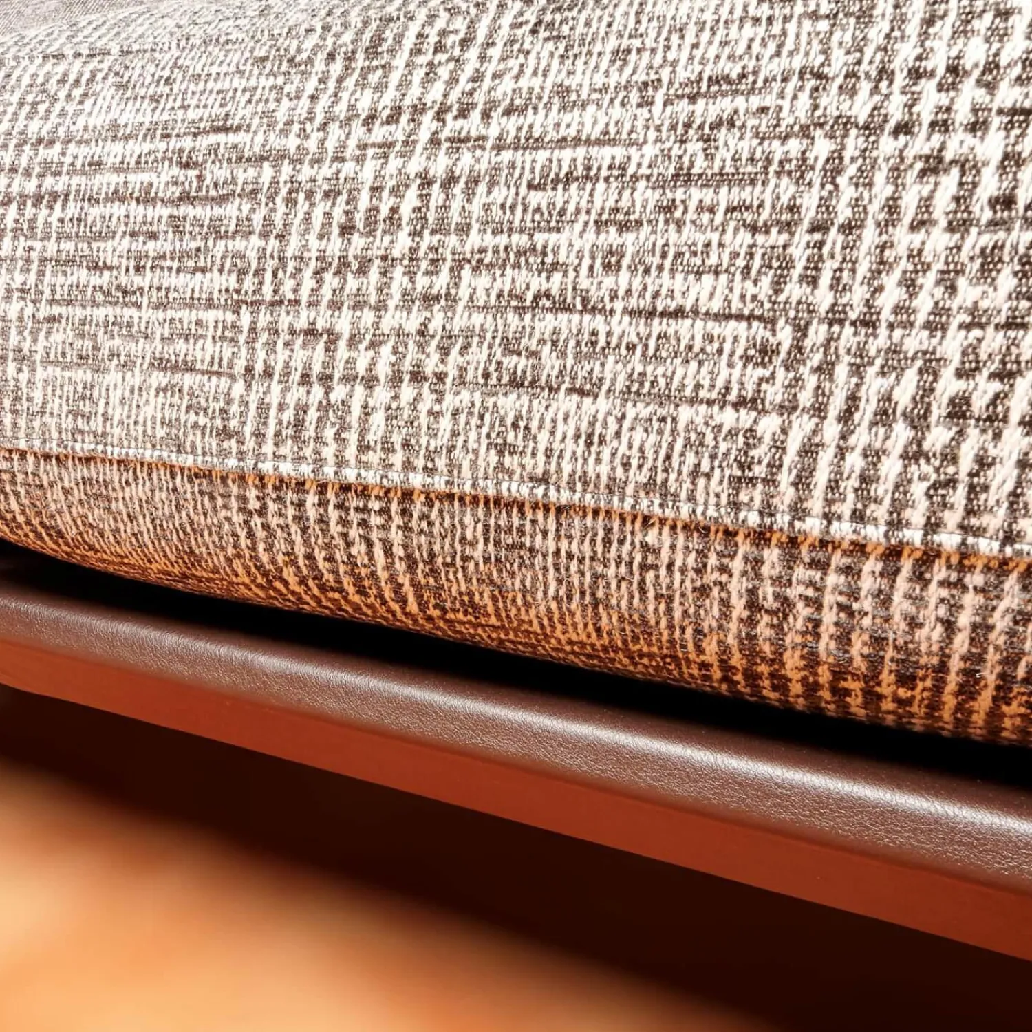 Bielefelder Werkstätten 2-Sitzer-Sofas|Sofa Spirit 2 92,5 Stoff Scott BW 1769 292 Grau Beige Füße Metall