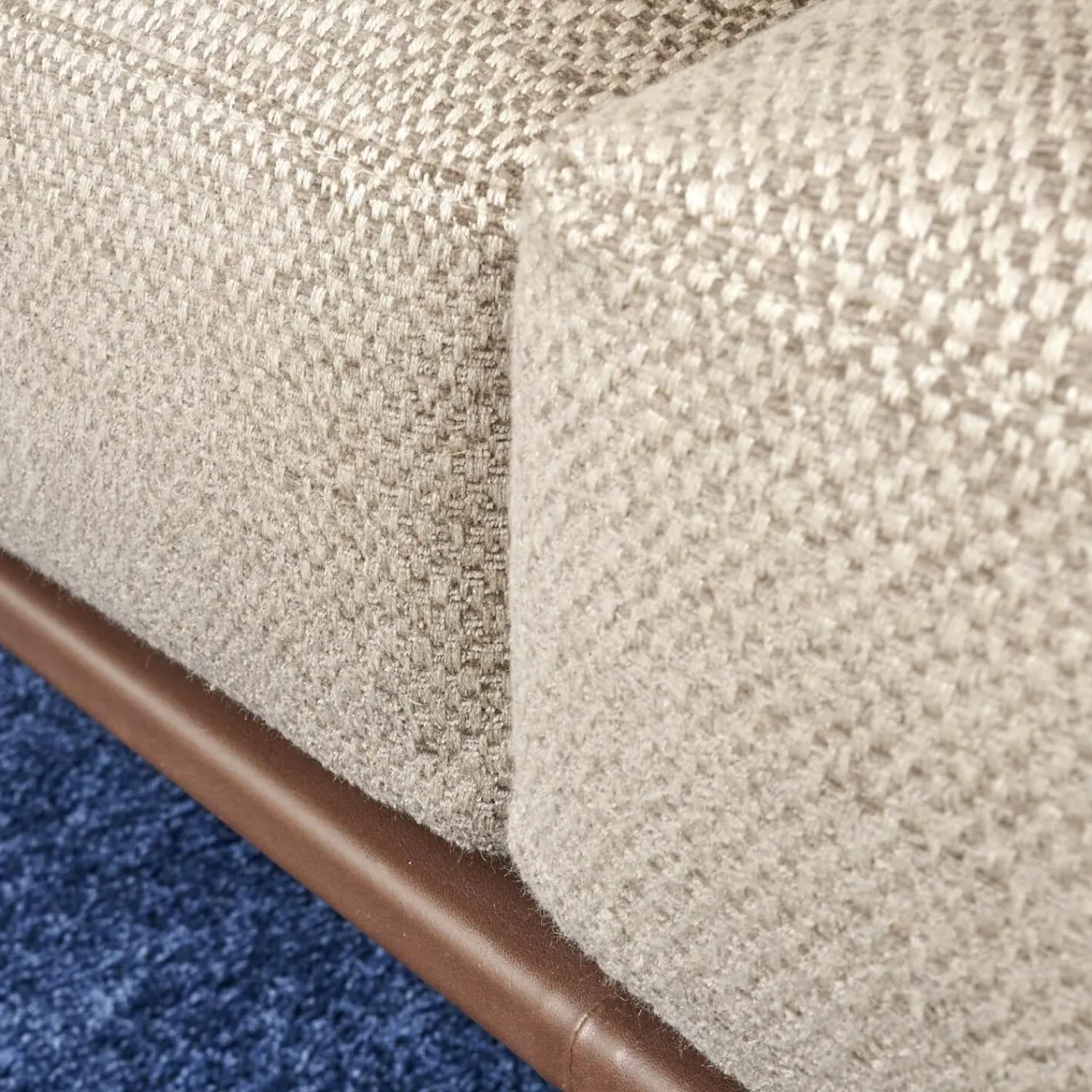 Bielefelder Werkstätten 2-Sitzer-Sofas|Sofa Spirit Stoff Emira BW 1732 272 Beige Gestell Metall Bronze Matt Inklusive Rückenverstellung