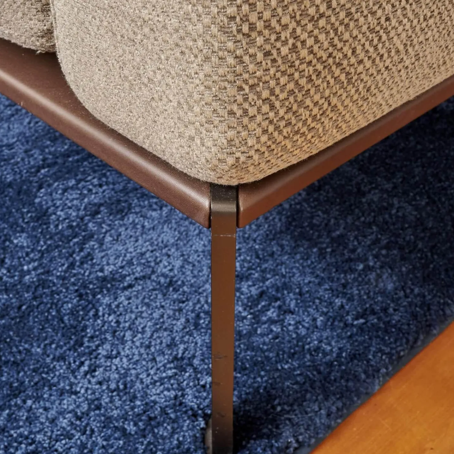 Bielefelder Werkstätten 2-Sitzer-Sofas|Sofa Spirit Stoff Emira BW 1732 272 Beige Gestell Metall Bronze Matt Inklusive Rückenverstellung