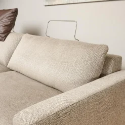 Bielefelder Werkstätten 2-Sitzer-Sofas|Sofa Spirit Stoff Emira BW 1732 272 Beige Gestell Metall Bronze Matt Inklusive Rückenverstellung