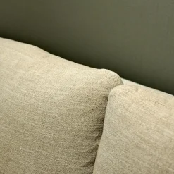 Bielefelder Werkstätten 2-Sitzer-Sofas|Sofa Spirit Stoff Simple Fb 080 Gestell Holz Esche Metallfuß Chrom Glanz