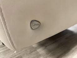 Stressless 2-Sitzer-Sofas|Sofa Stella 2-Sitzer Leder Paloma Fog Beige Armlehne S1 Breit Stahlkufe Schwarz Matt