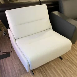 Stressless 2-Sitzer-Sofas|Sofa Stella 1-Sitzig Leder Batick Snow Fuß Chrom