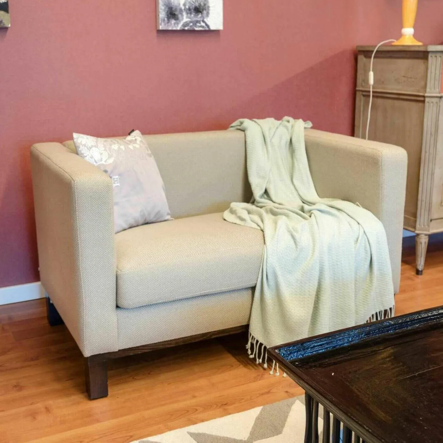 Lambert 2-Sitzer-Sofas|Sofa Stella Stoff Bratley Greige PG E Grau