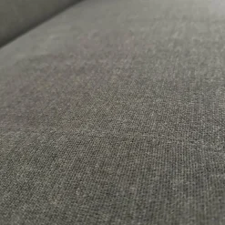 Havee Meubelen 3-Sitzer-Sofas|Sofa Sticky Bezug Stoff Steppe 83 Grau Hohe Rückenlehne Füße Eiche Kreideweiß