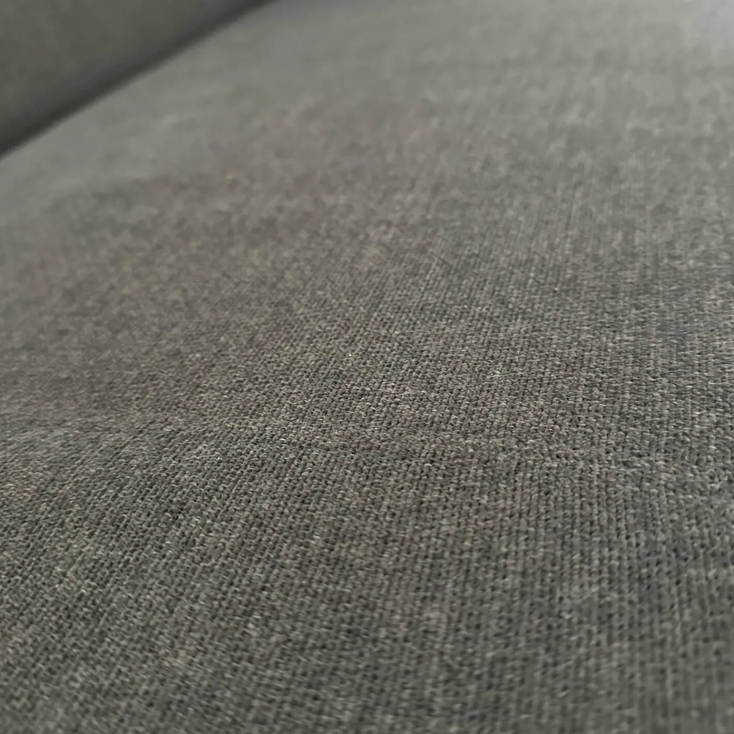 Havee Meubelen 3-Sitzer-Sofas|Sofa Sticky Bezug Stoff Steppe 83 Grau Hohe Rückenlehne Füße Eiche Kreideweiß