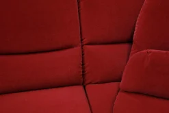 Creativ Polska Ecksofas|Sofa Stoff Nanova Terracotta Denise II mit Elektrischer Relaxfunktion und Drehecke