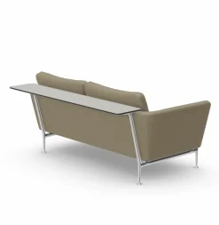 Vitra 2-Sitzer-Sofas|Sofa Suita Zweisitzer Offen Stoff Olimpo Sandstein 04 Gestell Poliert