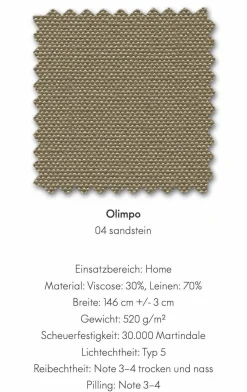 Vitra 2-Sitzer-Sofas|Sofa Suita Zweisitzer Offen Stoff Olimpo Sandstein 04 Gestell Poliert