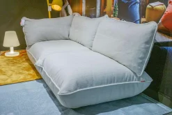 Fatboy 2-Sitzer-Sofas|Sofa Sumo Stoff Limestone Hellgrau Gestell Schwarz