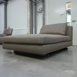 Walter Knoll Daybeds & Recamieren|Sofa Tama Living Bezug Stoff Duala 7672 Chess Grau Kufen Massivholz Nussbaum Geölt Mit Kunststoffgleitern