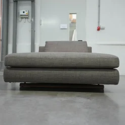 Walter Knoll Daybeds & Recamieren|Sofa Tama Living Bezug Stoff Duala 7672 Chess Grau Kufen Massivholz Nussbaum Geölt Mit Kunststoffgleitern