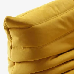 Ligne Roset 3-Sitzer-Sofas|Sofa Togo Stoff A Alcantara Curry Gelb