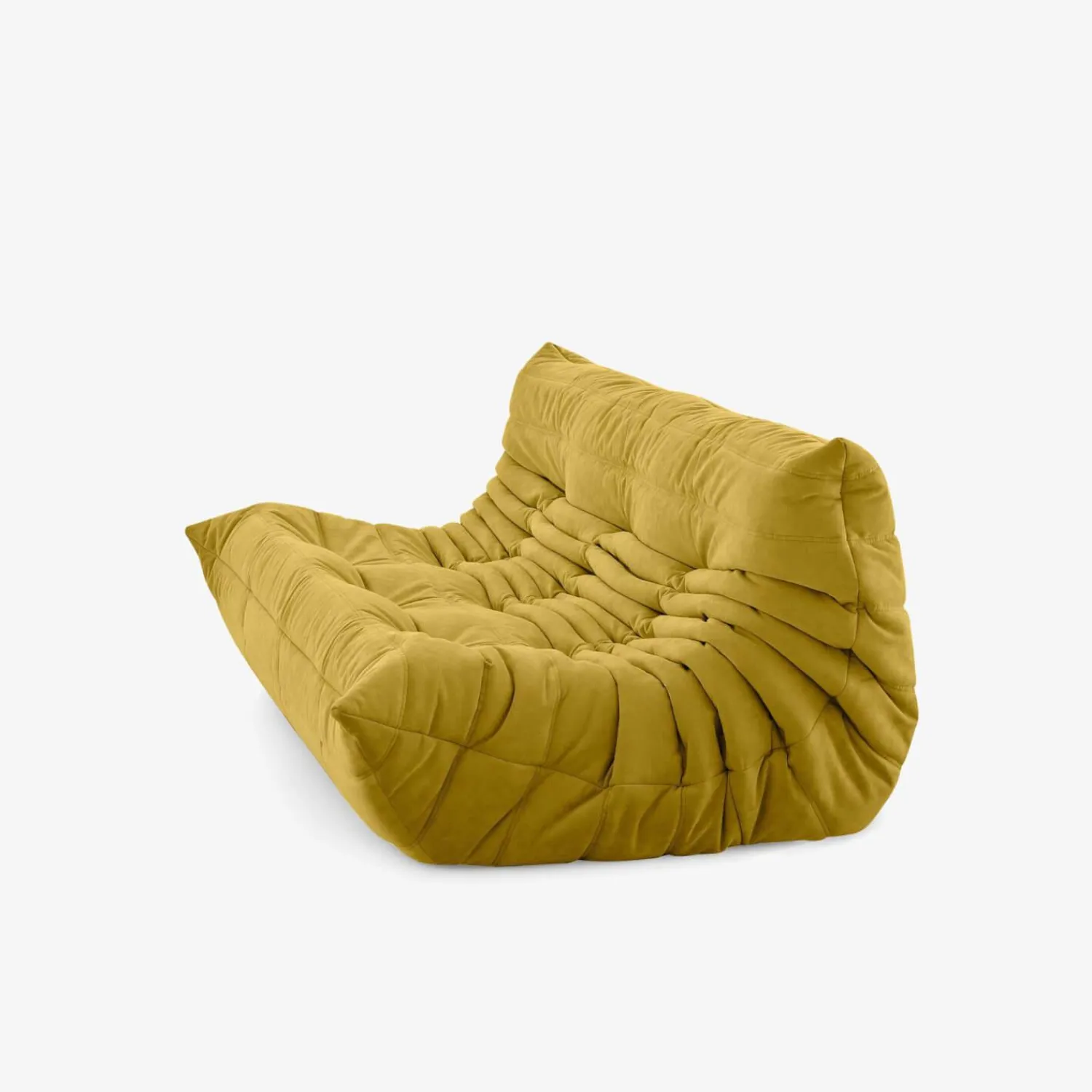 Ligne Roset 3-Sitzer-Sofas|Sofa Togo Stoff A Alcantara Curry Gelb
