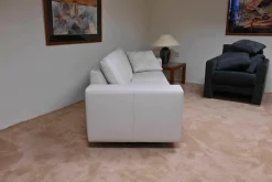 Machalke 2-Sitzer-Sofas|Sofa Wega Large Leder Omega Weiß mit Kissen