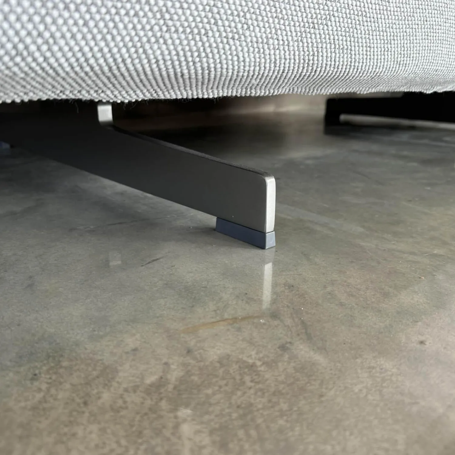 Poltrona Frau 2-Sitzer-Sofas|Sofa Zweisitzer Grantorino Stoff Col. Tess Bouce Sabbia Grau Leder Saddle Beige