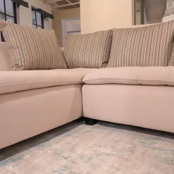 Domicil Ecksofas|Sofaecke Donna Stoff Cozy 073 mit Rückenkissen Stoff Ditton 05