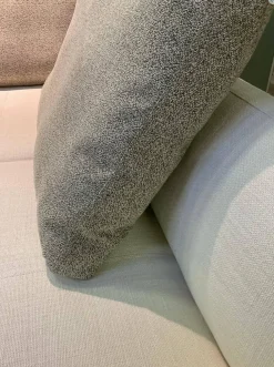 Walter Knoll Ecksofas|Sofaecke Prime Time Version B Stoff Bora Wool Kufen Aluminium Hochglanz mit Schwenkfunktion