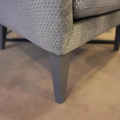 Bielefelder Werkstätten Polstergruppen|Sofagarnitur Coco Bezug Jab 9 2241 091 Graubeige Füße Massivholz Lackiert Grau