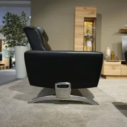 Stressless Polstergruppen|Sofagruppe Michelle Leder Cori 19 Schwarz Füße Aluminium Inklusive Kopfstütze